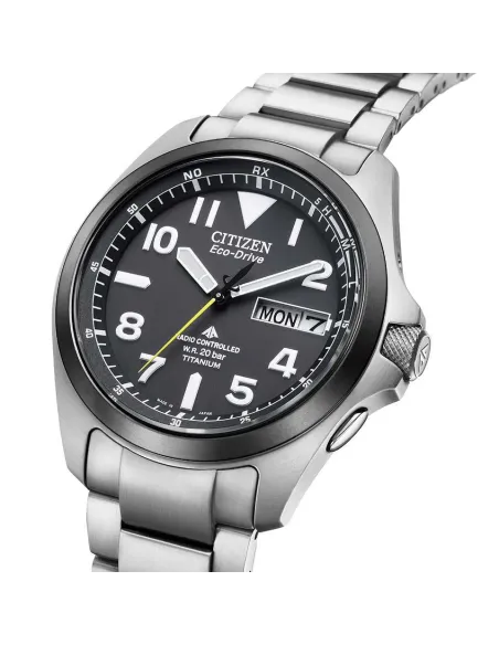 reloj radio-control hombre Citizen Promaster Land TITANIUM PMD56-2952 JDM 39mm Cristal de Zafiro
