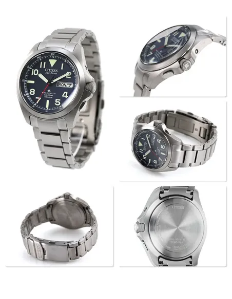 reloj radio-control hombre Citizen Promaster Land TITANIUM PMD56-2952 JDM 39mm Cristal de Zafiro