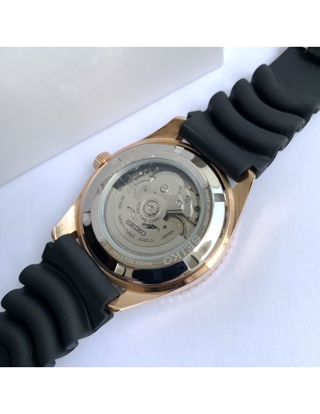 reloj automático hombre Seiko 5 Sports SRPB96J1 44mm 100m WR Hecho en Japón correa de goma