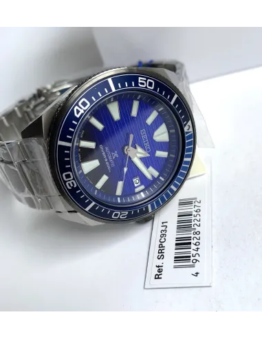 reloj de buceo automático hombre Seiko Prospex Samurai Save the Ocean SRPC93J1 Hecho en Japón 44mm 200m