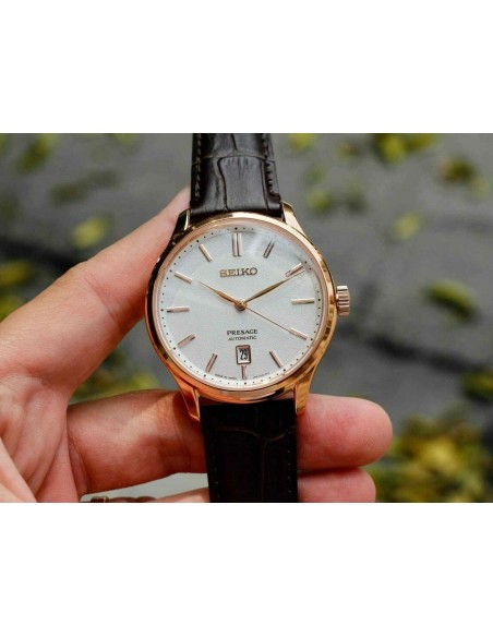 reloj automático hombre Seiko Presage Japanese Zen Garden SRPD42J1 41.7mm cristal de zafiro doble curvatura