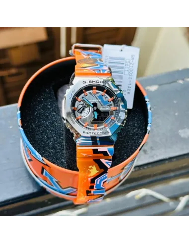 Casio G-SHOCK Street Spirit Graffiti GM-2100SS-1A 200m WR Hora Mundial Neobrite 5 alarmas