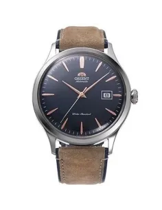 reloj automático hombre Orient Bambino RA-AC0P02L 42mm correa de cuero (acepta cuerda manual)