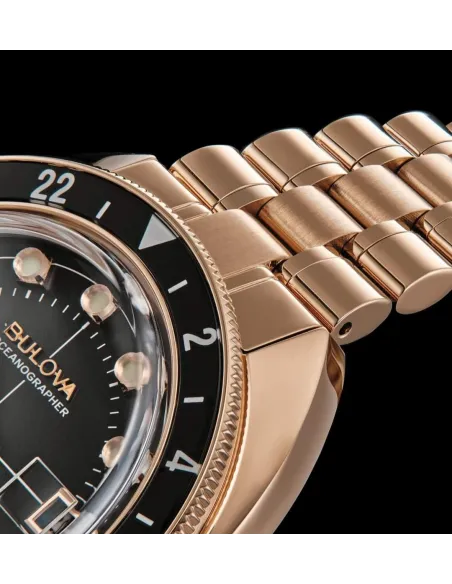 reloj automático hombre Bulova  Automatic Oceanographer Devil Diver GMT 97B215 41mm 200m WR cristal de zafiro