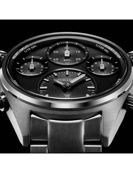 reloj solar cronógrafo hombre Seiko Prospex Solar Speedtimer SFJ003P1 42mm 100m WR cristal de zafiro curvado Lumibrite
