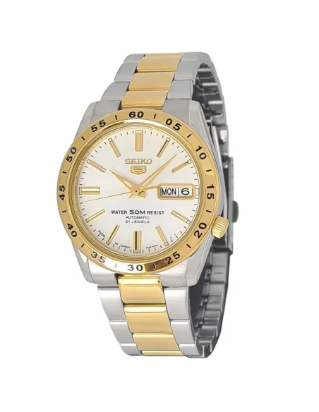 reloj automático unisex Seiko 5 SNKE04J1 36mm 50m WR Hecho en Japón correa de acero