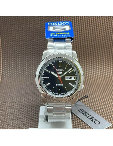reloj automático hombre Seiko 5 SNKE53J1 Hecho en Japón 38mm 30m WR correa de acero