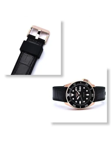 Seiko SKX Style SBSA028 MADE IN JAPAN JDM 42.5MM 100M WR ENGLISH-KANJI correa de cuero JDM