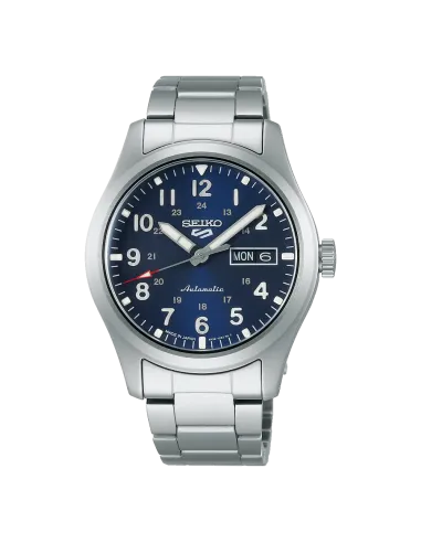 Seiko 5 Sports SBSA113  MADE IN JAPAN JDM 39,4mm 100M WR ENGLISH-KANJI correa de acero JDM