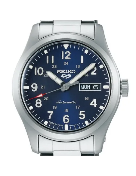 Seiko 5 Sports SBSA113  MADE IN JAPAN JDM 39,4mm 100M WR ENGLISH-KANJI correa de acero JDM