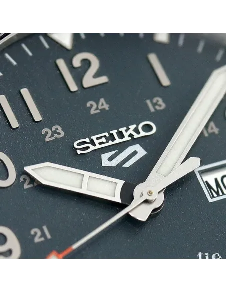 Seiko 5 Sports SBSA115  MADE IN JAPAN JDM 39,4mm 100M WR ENGLISH-KANJI correa de tela JDM