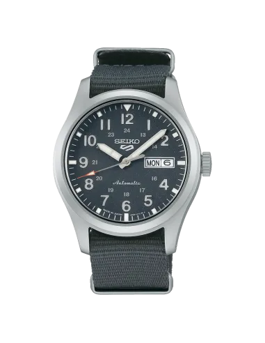 Seiko 5 Sports SBSA115  MADE IN JAPAN JDM 39,4mm 100M WR ENGLISH-KANJI correa de tela JDM
