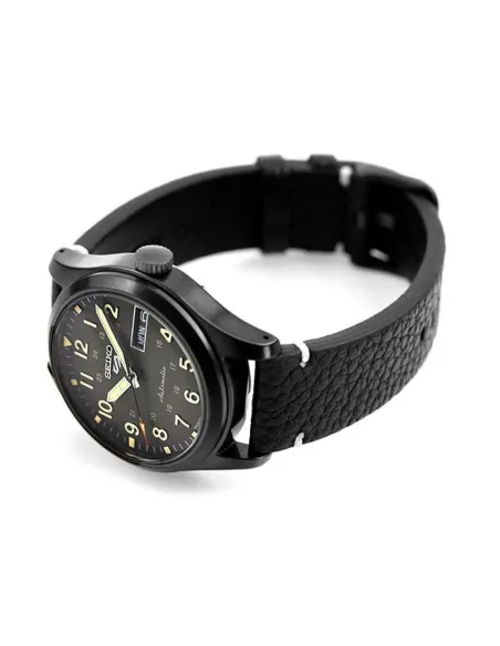 Seiko 5 Sports SBSA121 MADE IN JAPAN JDM 39,4mm 100M WR ENGLISH-KANJI correa de cuero JDM