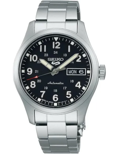 Seiko 5 Sports SBSA197 MADE IN JAPAN JDM  36.4MM 100M WR correa de acero JDM