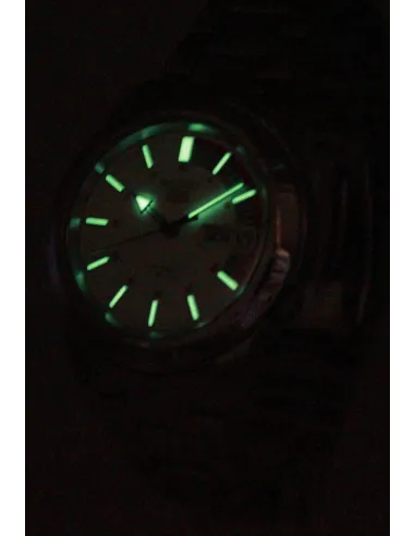 reloj automático hombre Seiko 5 SNKK25K1 37mm 30m WR correa de acero