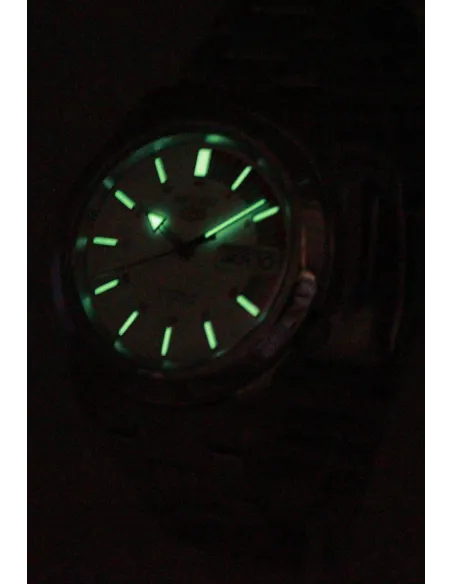 reloj automático hombre Seiko 5 SNKK25K1 37mm 30m WR correa de acero