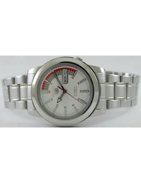 reloj automático hombre Seiko 5 SNKK25K1 37mm 30m WR correa de acero