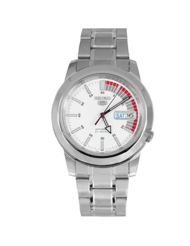 reloj automático hombre Seiko 5 SNKK25K1 37mm 30m WR correa de acero