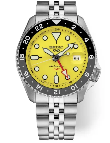 Seiko 5 Sports SSK017 SKX Style Yellow GMT Automatic Made in Japan 42.5mm 100m WR
