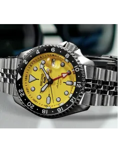 Seiko 5 Sports SSK017 SKX Style Yellow GMT Automatic Made in Japan 42.5mm 100m WR 2