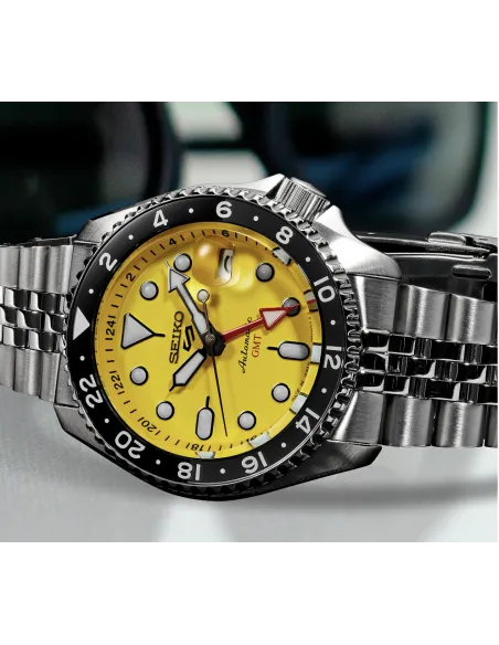 Seiko 5 Sports SSK017 SKX Style Yellow GMT Automatic Made in Japan 42.5mm 100m WR
