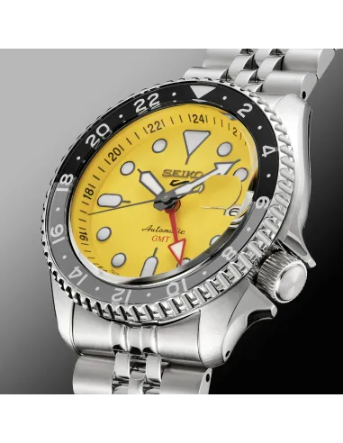 Seiko 5 Sports SSK017 SKX Style Yellow GMT Automatic Made in Japan 42.5mm 100m WR