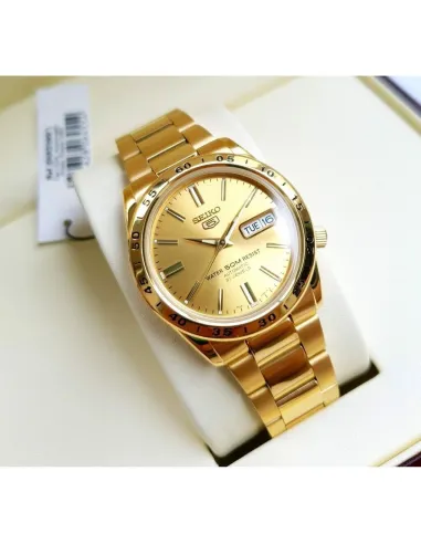 reloj automático unisex Seiko 5 SNKE06K1 36mm 50m WR correa de acero