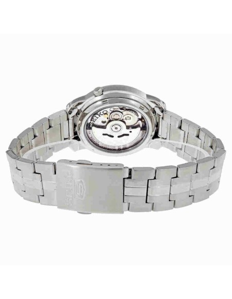 Reloj automático hombre Seiko 5 SNKK65K1 dial plata 38mm correa acero