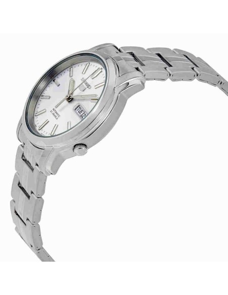 Reloj automático hombre Seiko 5 SNKK65K1 dial plata 38mm correa acero