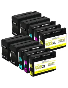 pack 10 tintas HP 932/933 XL compatibles PARA HP OfficeJet 6100 6600 6700 7110 7510 7600 7610 7612 2