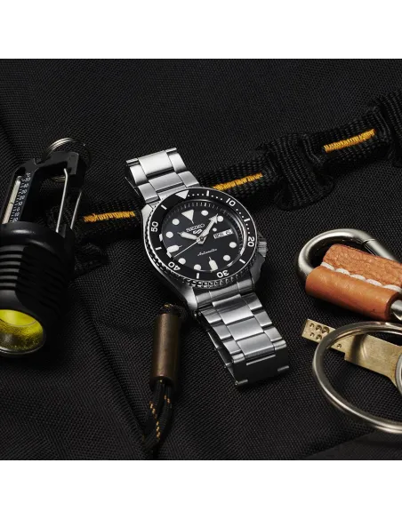 Seiko SKX Style SBSA005 MADE IN JAPAN JDM 42.5MM 100M WR ENGLISH-KANJI correa de acero JDM (mercado interior japonés)