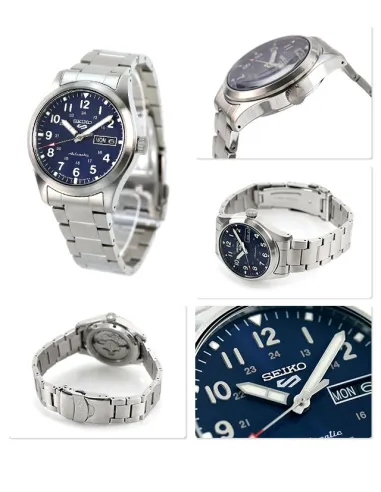 Seiko 5 Sports SBSA113  MADE IN JAPAN JDM 39,4mm 100M WR ENGLISH-KANJI correa de acero JDM