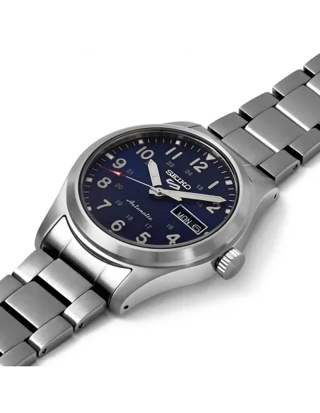 Seiko 5 Sports SBSA113  MADE IN JAPAN JDM 39,4mm 100M WR ENGLISH-KANJI correa de acero JDM