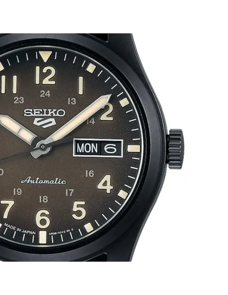 Seiko 5 Sports SBSA121 MADE IN JAPAN JDM 39,4mm 100M WR ENGLISH-KANJI correa de cuero JDM