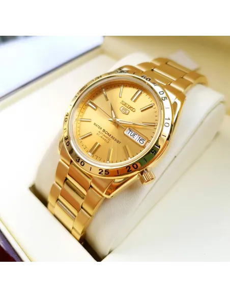 reloj automático unisex Seiko 5 SNKE06K1 36mm 50m WR correa de acero