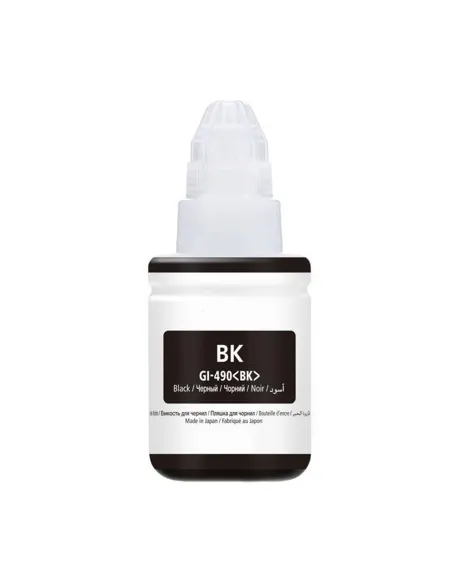 tinta Compatible Canon GI490 Negro Botella de Tinta GI-490BK / 0663C001 para Canon Pixma G1400 / G2200 / G3200 / G3400 / G3411