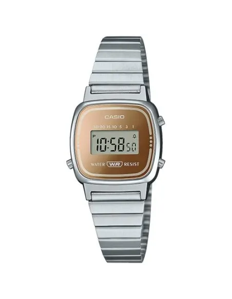 Reloj Retro Mujer CASIO LA670WES-4A digital correa de acero