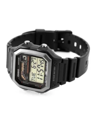 reloj deportivo hombre Casio WS-1600H-1AV 10 años batería 100m WR Hora Mundial