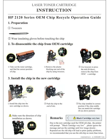 toner Compatible HP W2120X / 212X - CON CHIP - Negro Cartucho de Toner