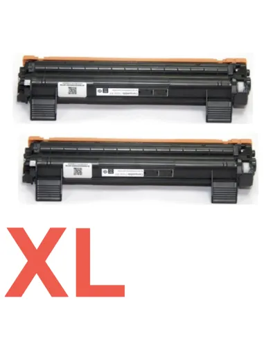 2 Toner Compatibles Brother TN1050 XL TN1050XL (Alta Capacidad Jumbo) Cartucho de Toner TN-1050  (doble capacidad) 2000c 5% DCP1