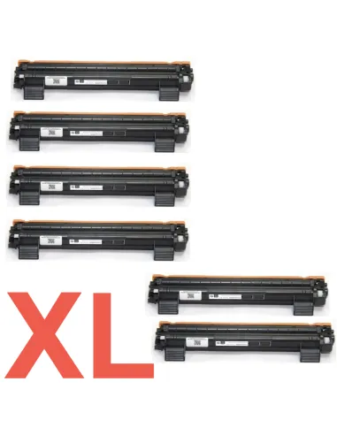 6 Toner Compatibles Brother TN1050 XL TN1050XL (Alta Capacidad Jumbo) Cartucho de Toner TN-1050  (doble capacidad) 2000c 5% DCP1