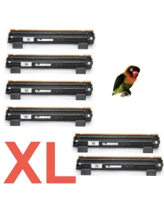 6 Toner Compatibles Brother TN1050 XL TN1050XL (Alta Capacidad Jumbo) Cartucho de Toner TN-1050  (doble capacidad) 2000c 5% DCP1 2