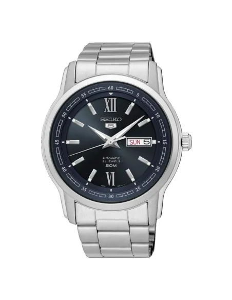 reloj automático hombre Seiko 5 SNKP17K1 42mm 50m WR correa de acero