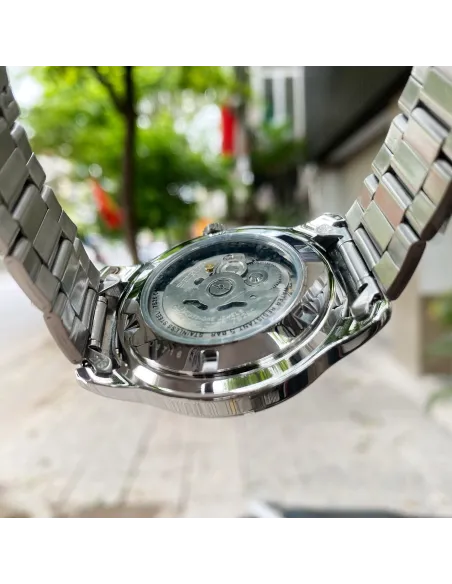 reloj automático hombre Seiko 5 SNKP17K1 42mm 50m WR correa de acero