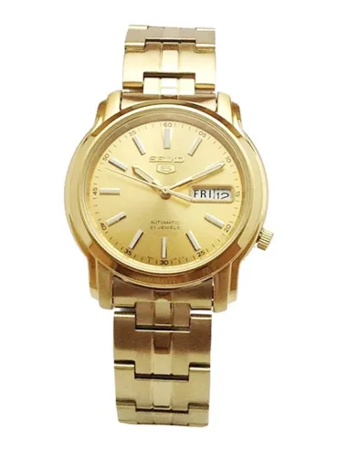 reloj automático unisex Seiko 5 SNKL86K1 38mm 30m WR correa de acero