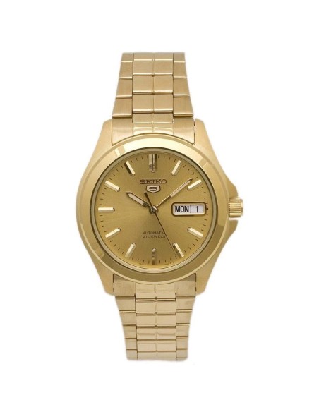 reloj unisex automático Seiko 5  SNKK98K1 37mm 30m WR correa de acero