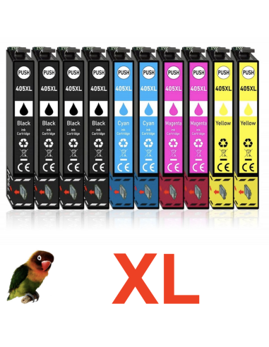 10 Cartuchos compatibles Epson 405XL Pro WF-3820 WF-3825 WF-4820 WF-4825