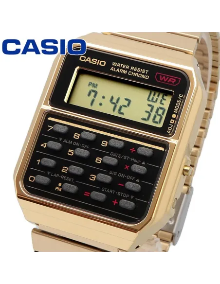 Reloj CASIO VINTAGE CA-500WEG-1A con ALARMA y calculadora