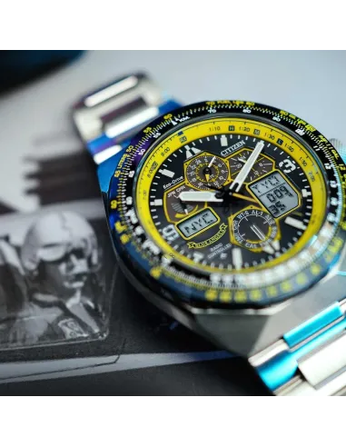 Citizen Promaster SkyHawk Blue Angels GMT JY8125-54L 46MM cristal de zafiro 200m WR