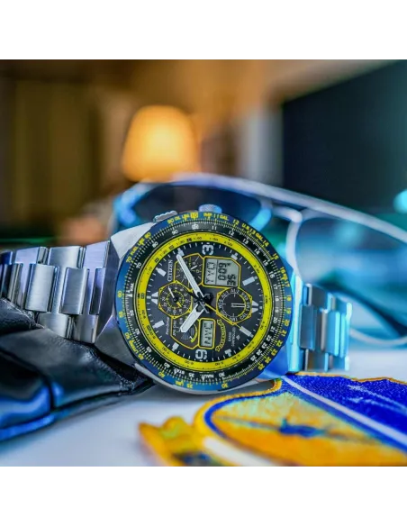 Citizen Promaster SkyHawk Blue Angels GMT JY8125-54L 46MM cristal de zafiro 200m WR